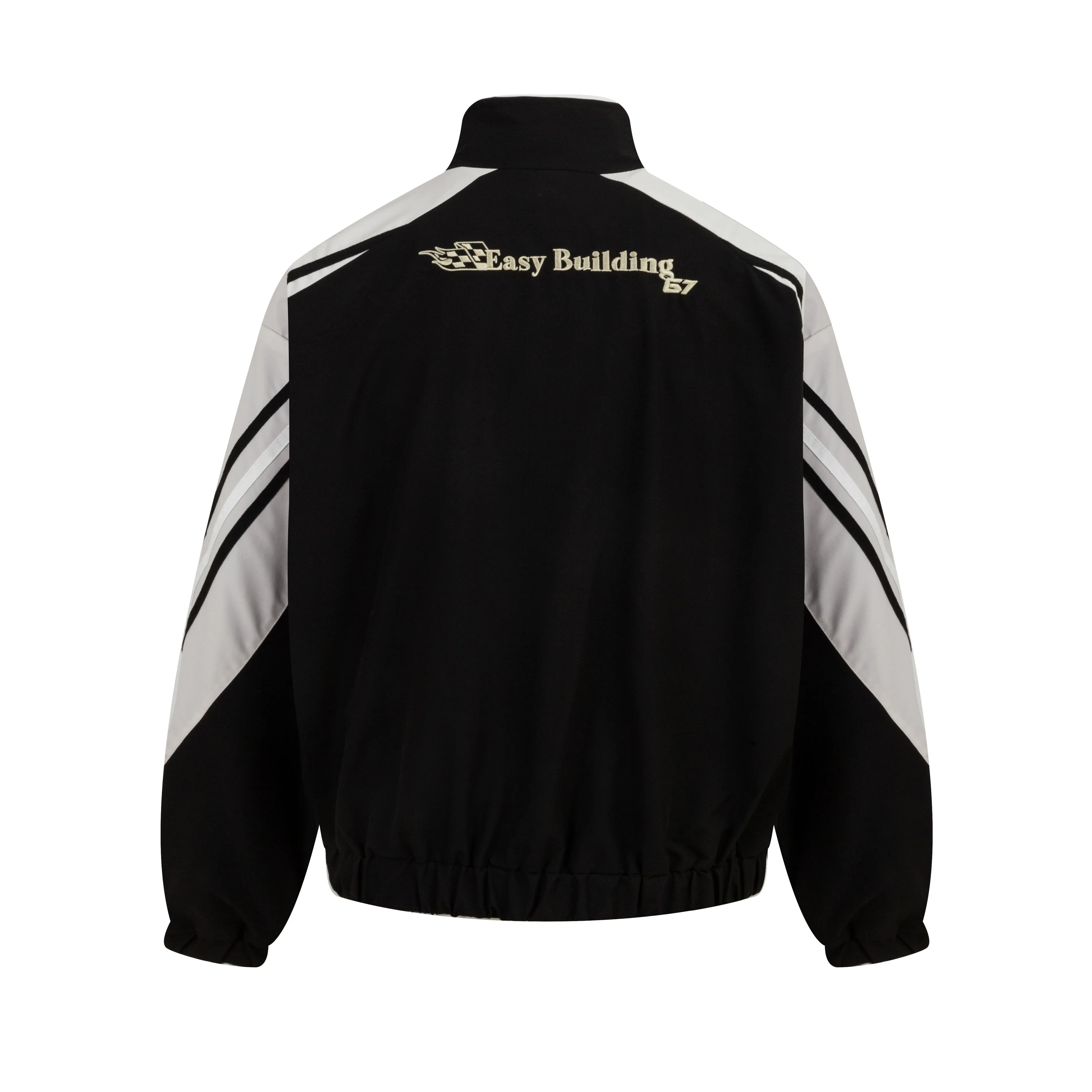 Embro Race | Embroidered Varsity Track Jacket