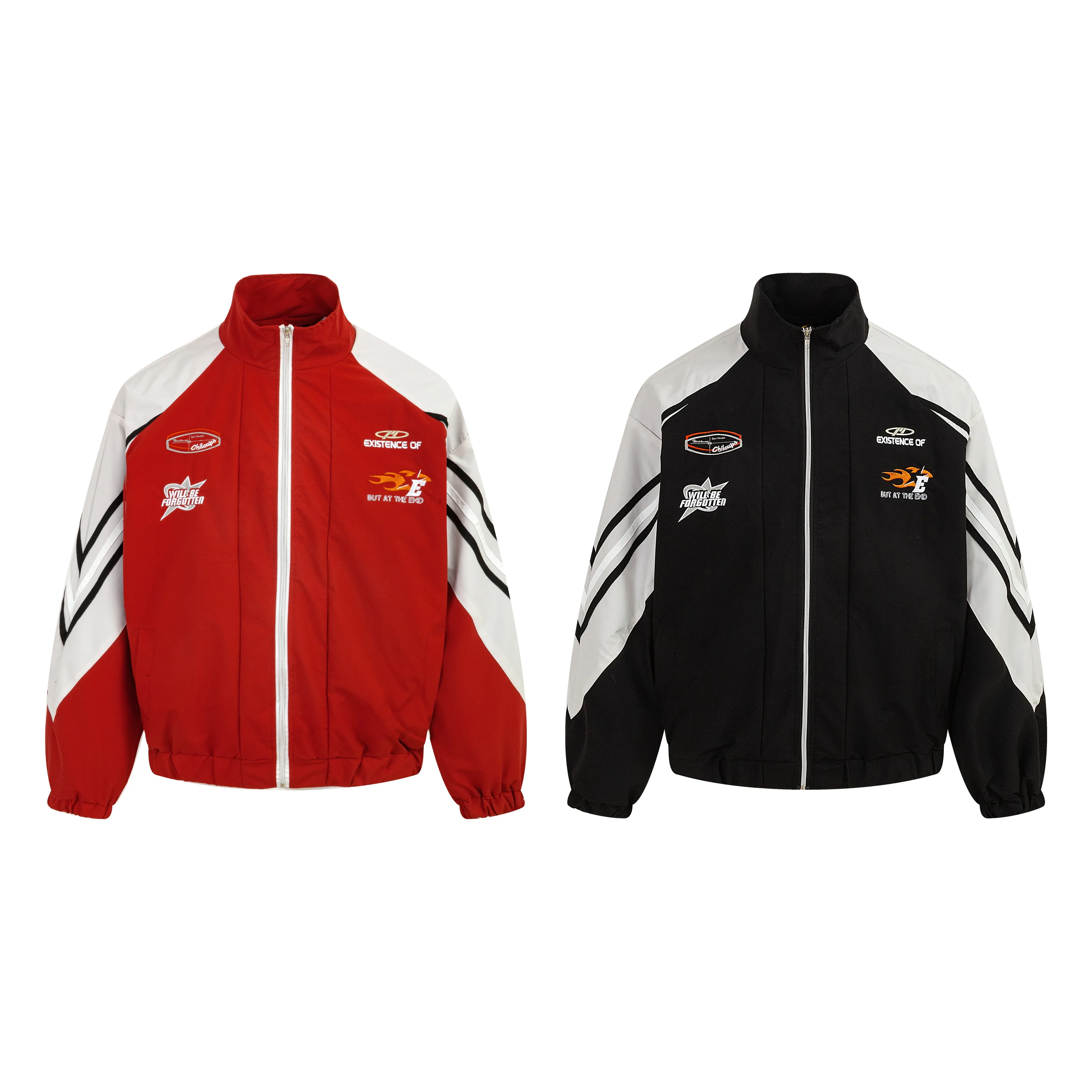 Embro Race | Embroidered Varsity Track Jacket