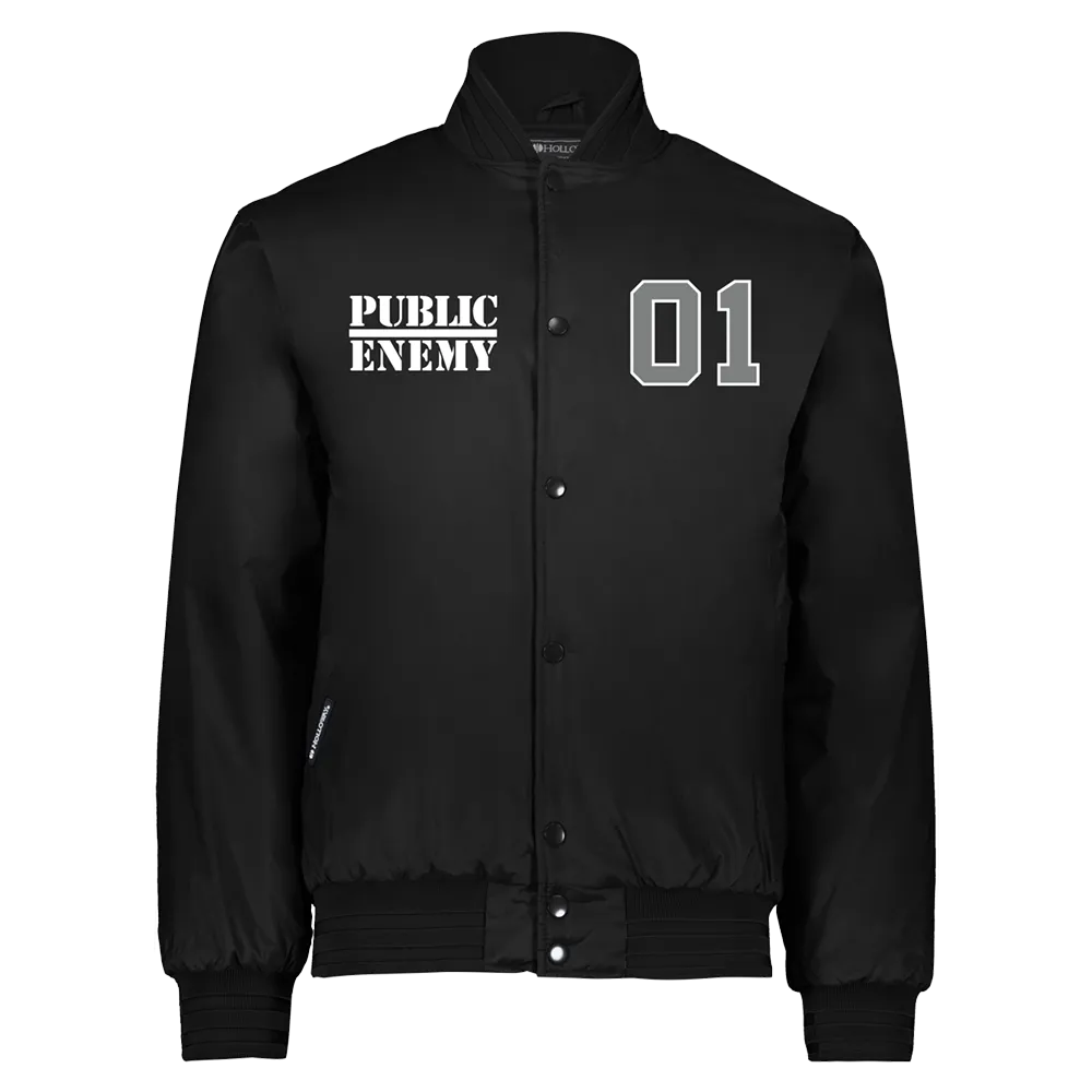 Enemy 01 Satin Baseball Jacket