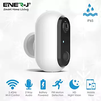 ENER-J Smart Wireless 1080P Battery Camera with Rechargeable Batteries, IP65 | Kaleidoscope