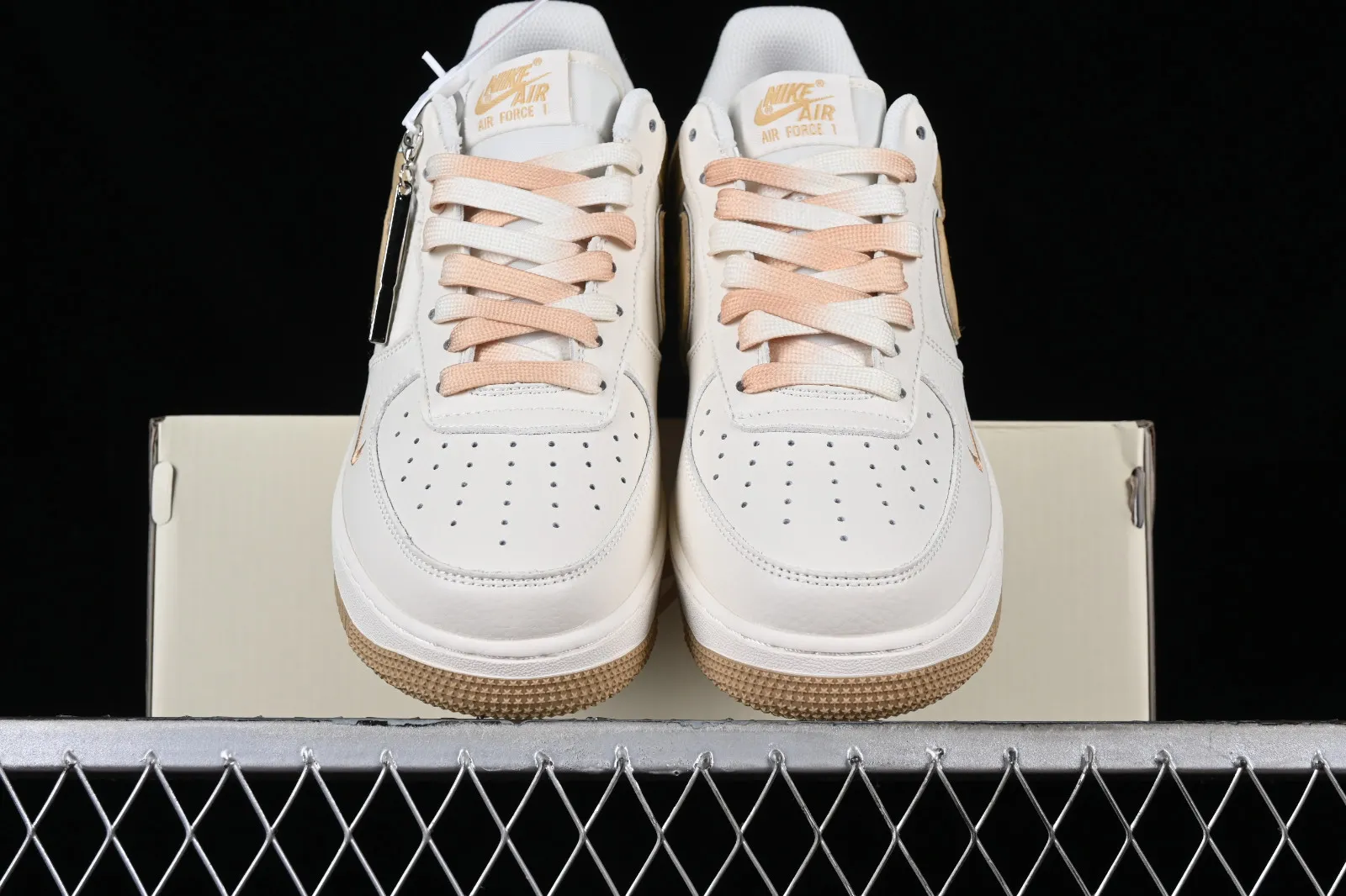 Fat Joe x Nike Air Force 1 07 Low Off White Gold lO5636-111