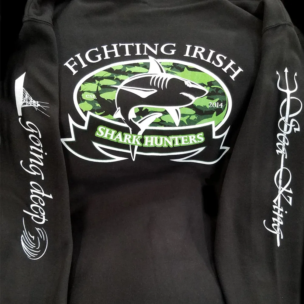 Fighting Irish Shark Hunters Youth Hoodie