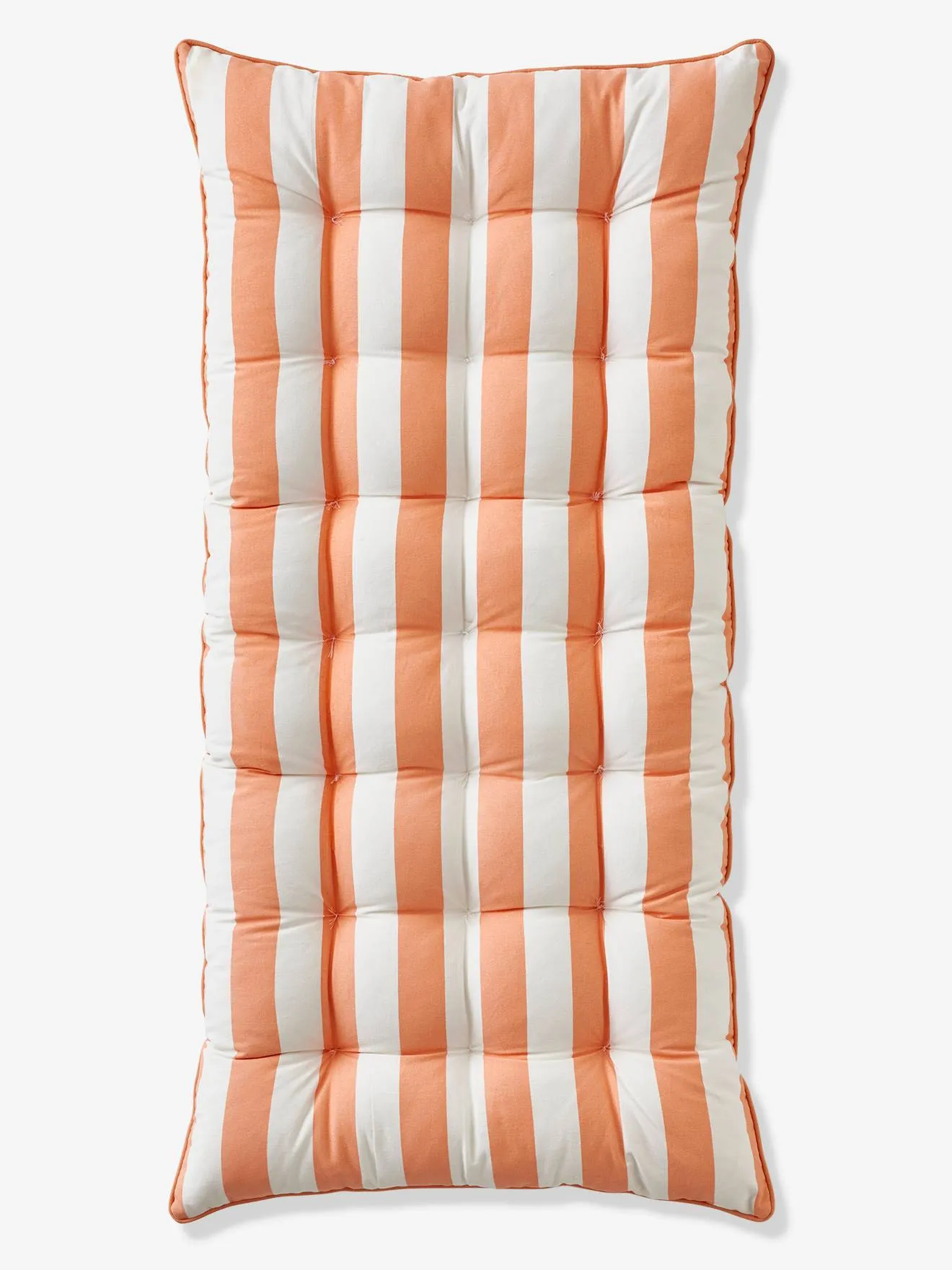 Floor Mattress, Pop Hearts & Stripes - tangerine