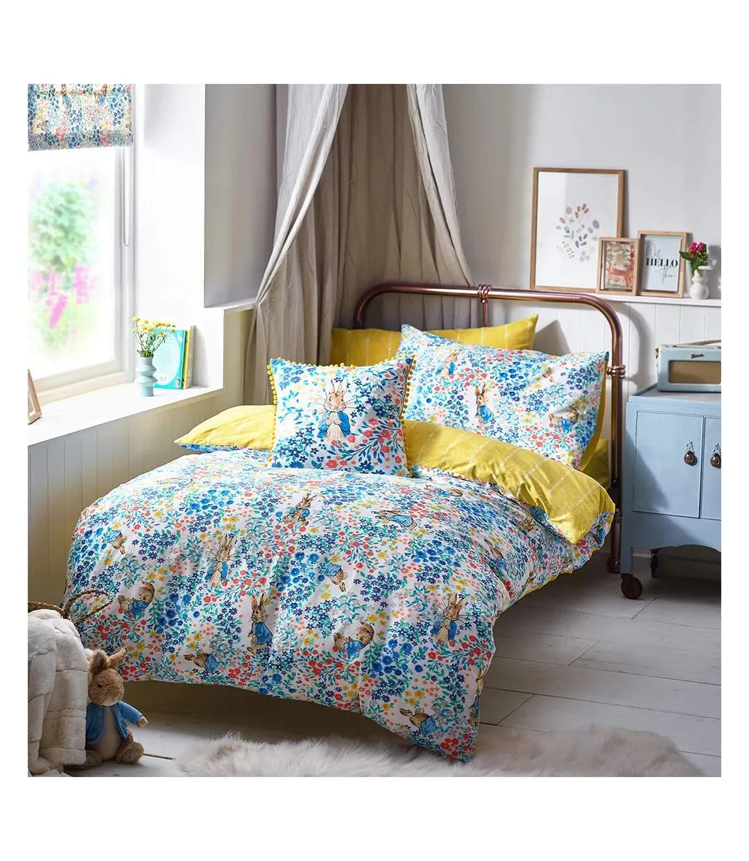 Florelli cotton duvet cover set multicoloured Peter Rabbit