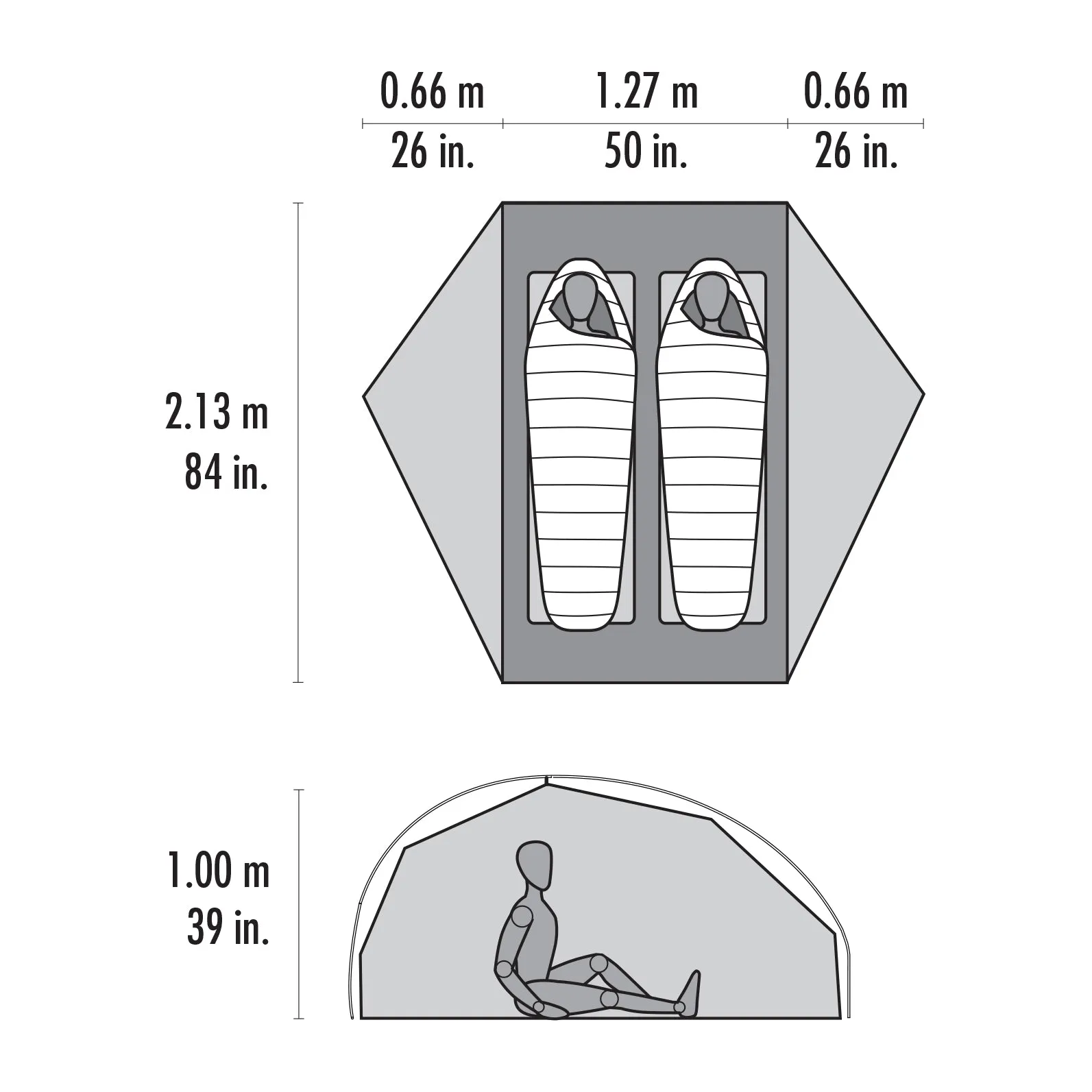 FreeLite 2-Person Ultralight Backpacking Tent