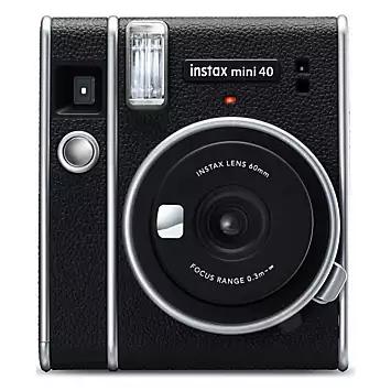 Fujifilm Instax Mini 40 Instant Camera with 10 Shot Contact Sheet Deco Film & Case - Black | Kaleidoscope