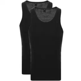 G Star Raw 2 Pack Vest T Shirt Black