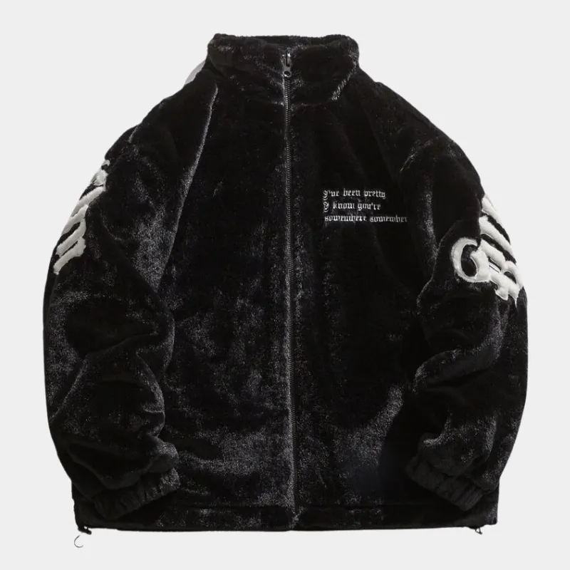 Generation | Streetstyle Embroided Plush Oversized Jacket