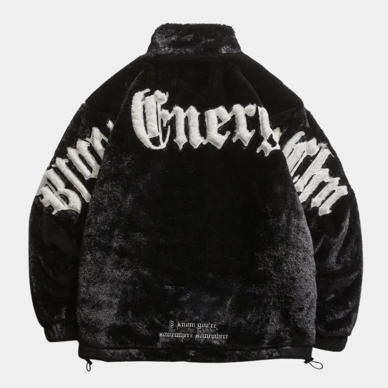 Generation | Streetstyle Embroided Plush Oversized Jacket