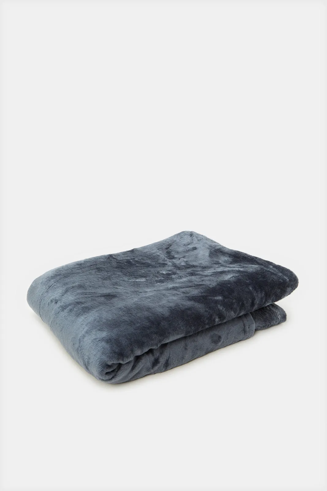 Grey Plain Flannel Blanket (Double Size)