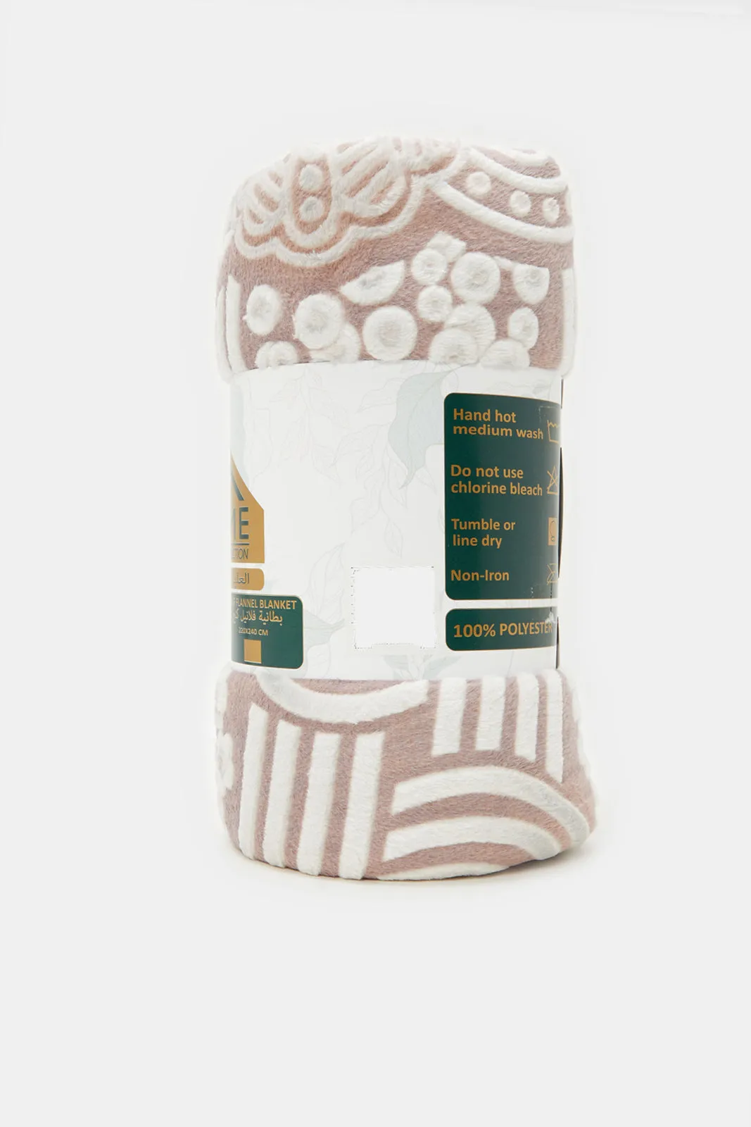 Grey Printed Blanket (Single Size)