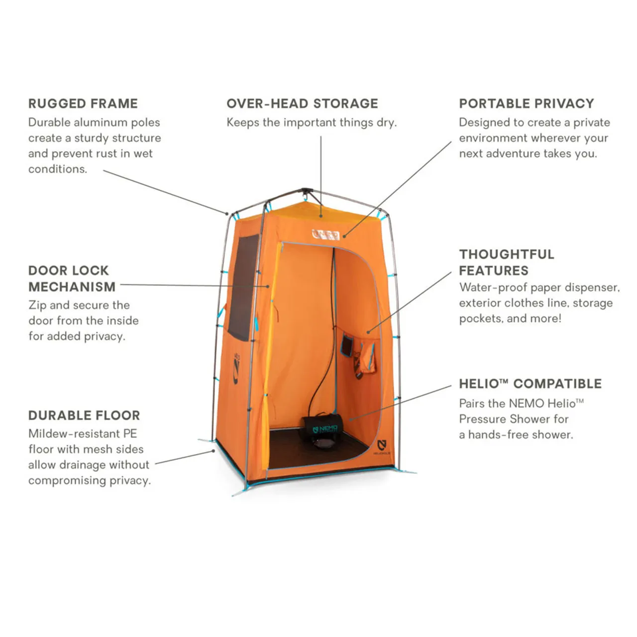 Heliopolis Privacy Shelter & Shower Tent