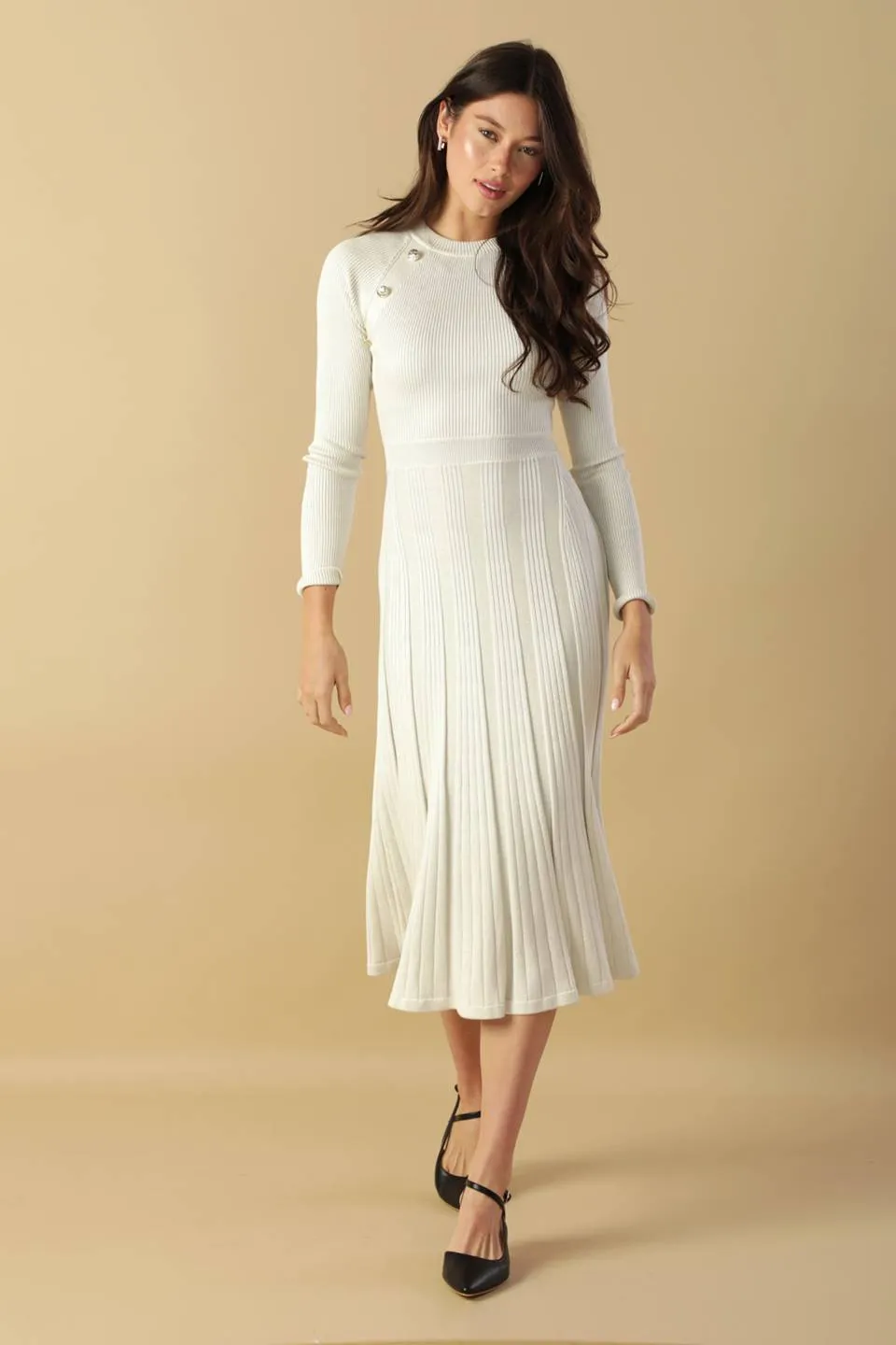 HIGH STANDARDS SWEATER MIDI DRESS