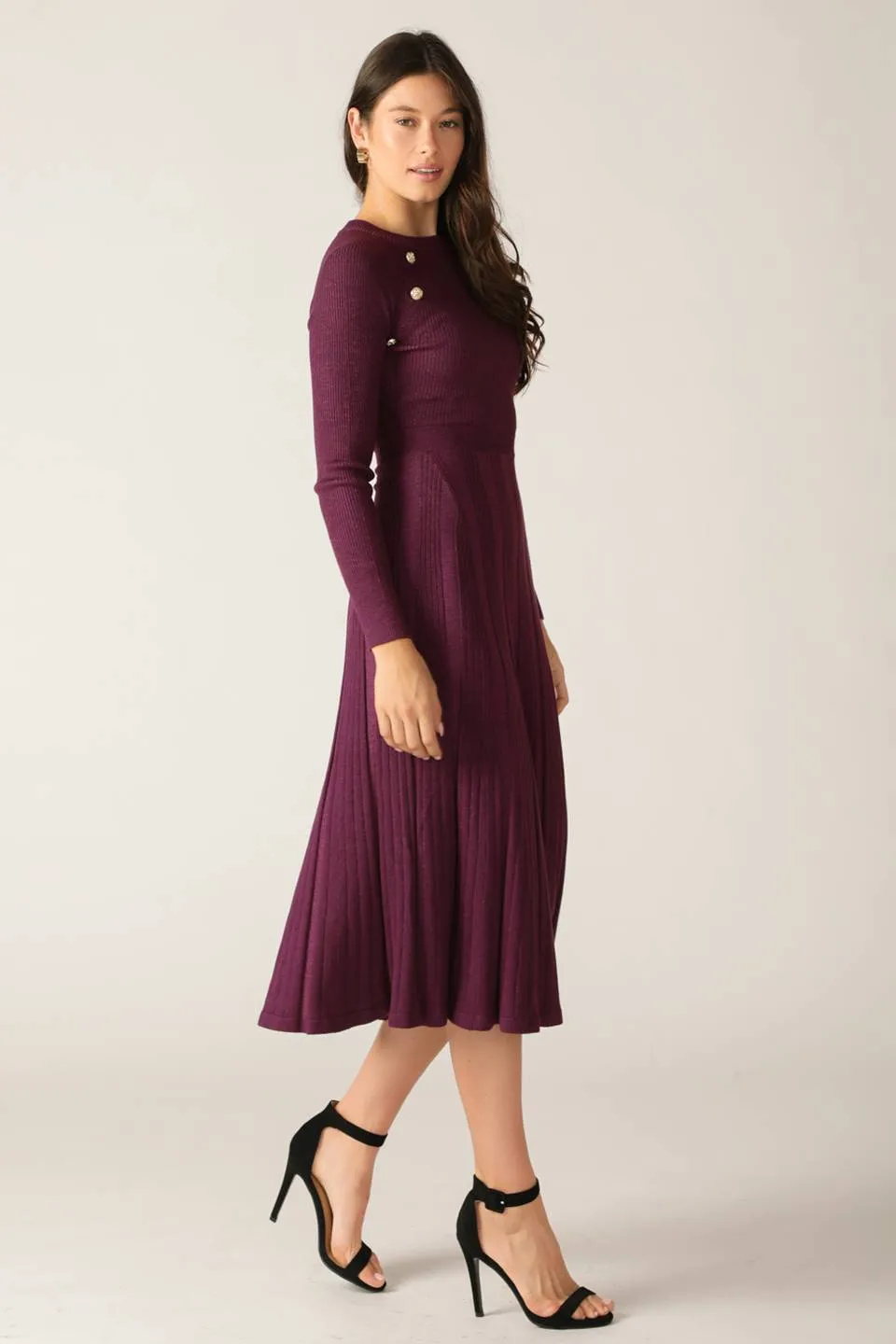 HIGH STANDARDS SWEATER MIDI DRESS