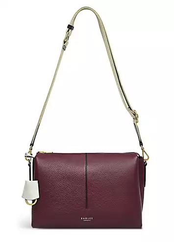 Hillgate Place Dark Cherry Medium Ziptop Crossbody Bag by Radley London | Look Again