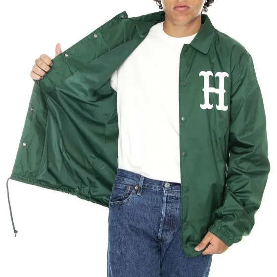 Huf Mens Huf x Thrasher Split Coaches Forest Green Jacket