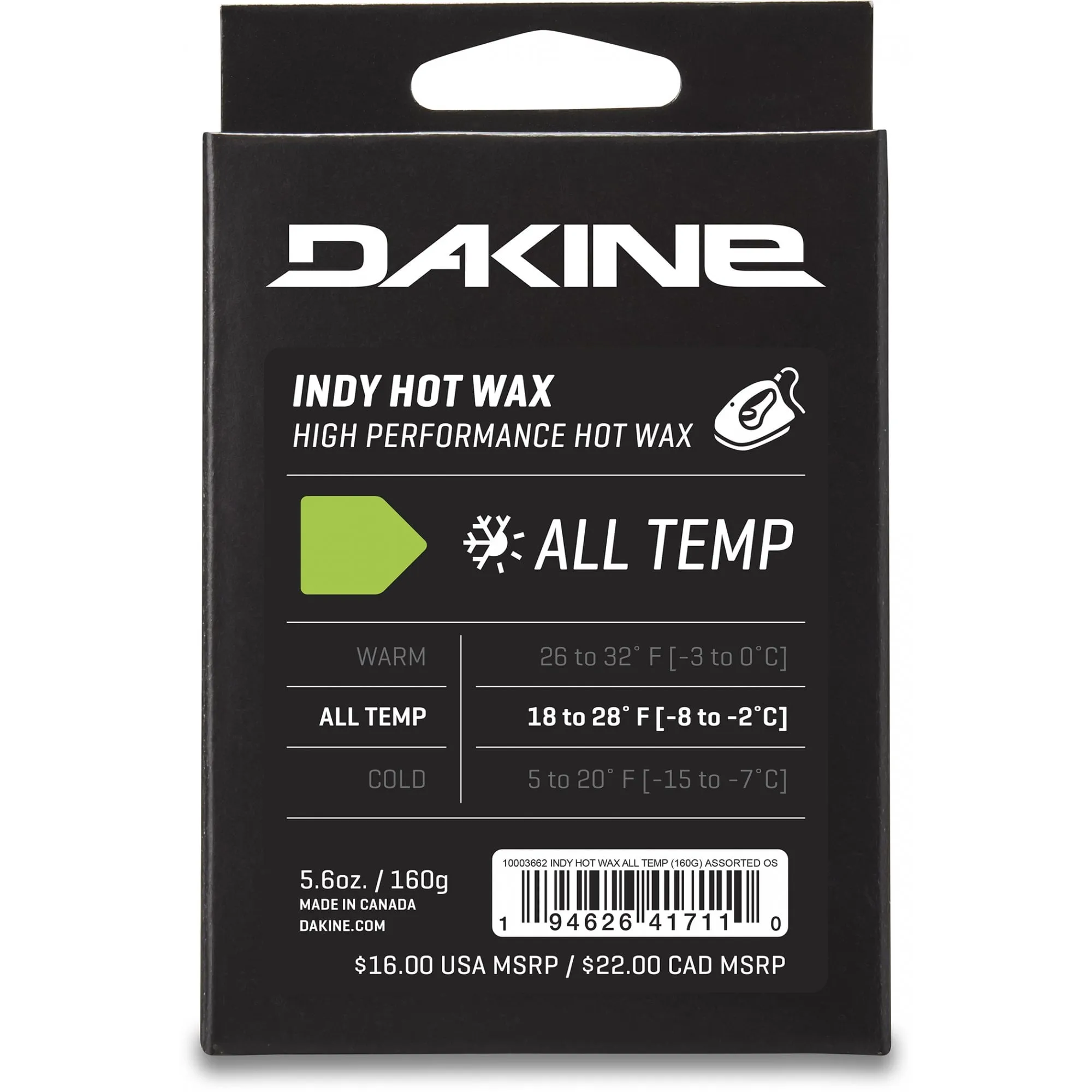 Indy Hot Snowboard & Ski Wax - All Temp - 2024