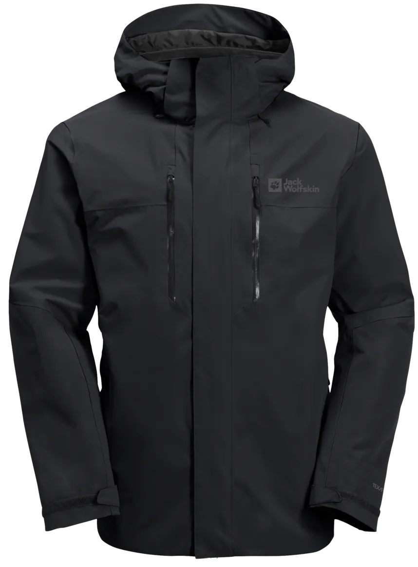 Jack Wolfskin Men's Jasper 2-Layer Jacket Black | Buy Jack Wolfskin Men's Jasper 2-Layer Jacket Black here | Outnorth