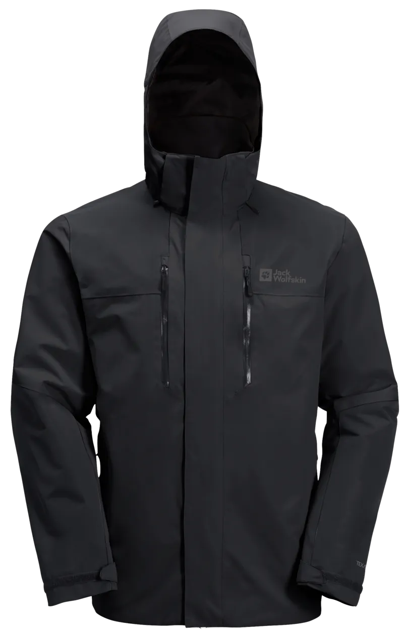 Jack Wolfskin Men's Jasper 2-Layer Jacket Black | Buy Jack Wolfskin Men's Jasper 2-Layer Jacket Black here | Outnorth