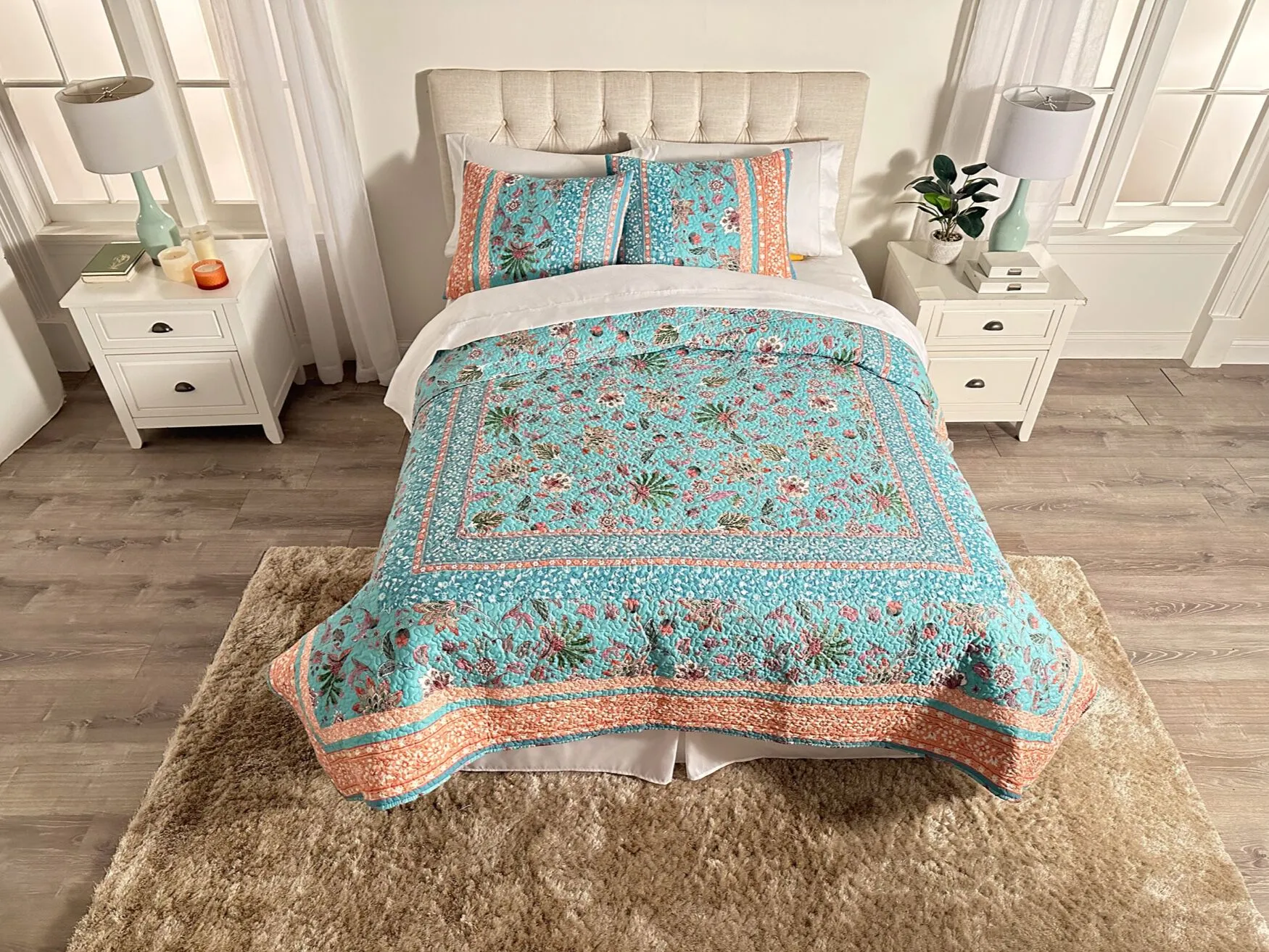 Jacobean 3-Pc. Quilt Set