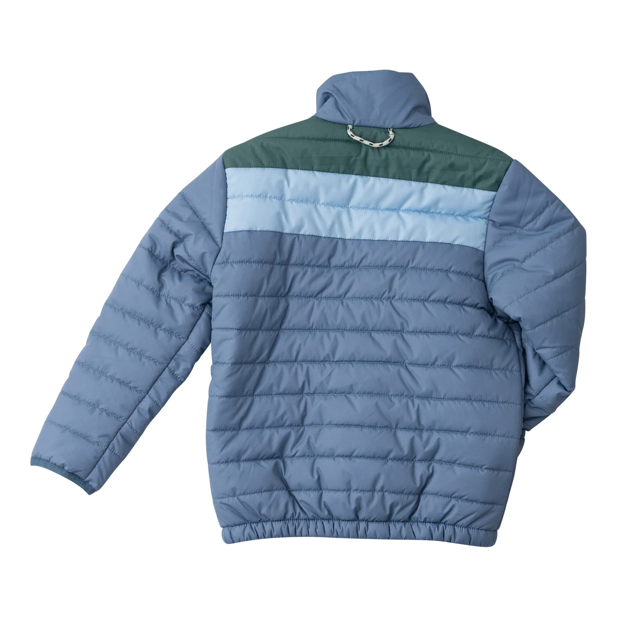 Kid's Puffer Jacket in Bluefin Blue Colorblock