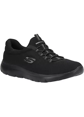 Ladies Black Summits Trainers by Skechers | Look Again