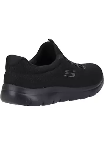 Ladies Black Summits Trainers by Skechers | Look Again