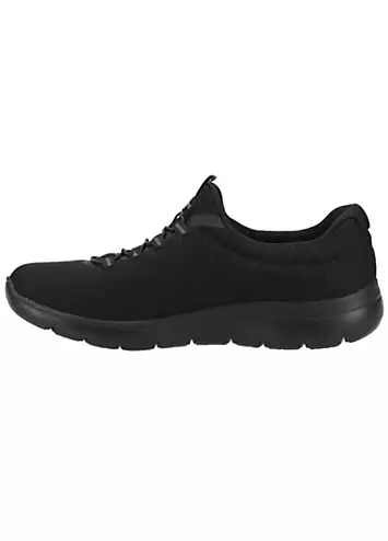 Ladies Black Summits Trainers by Skechers | Look Again