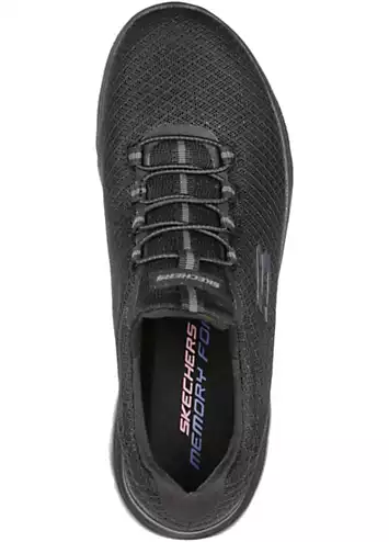 Ladies Black Summits Trainers by Skechers | Look Again