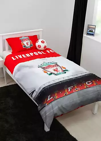 Liverpool FC Walk Alone Single Panel 100% Cotton Reversible Duvet Cover Set | Kaleidoscope