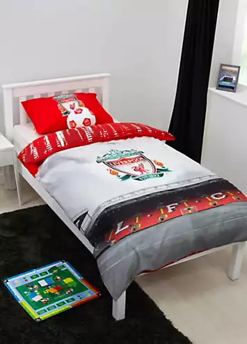 Liverpool FC Walk Alone Single Panel 100% Cotton Reversible Duvet Cover Set | Kaleidoscope