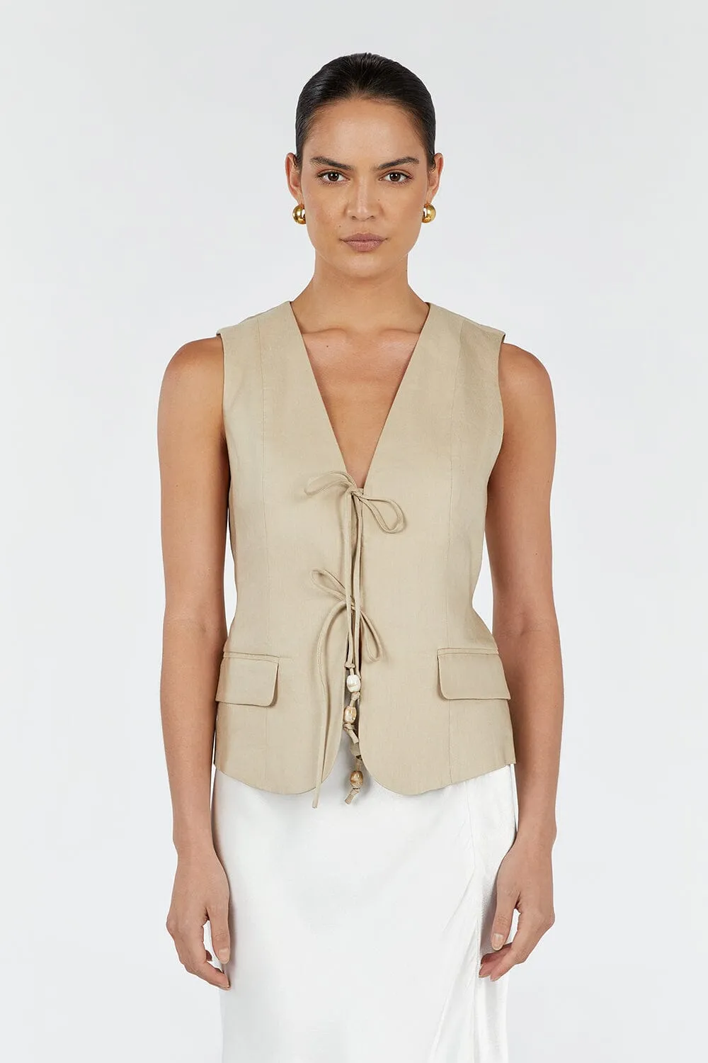 LUCCA SAND TIE VEST