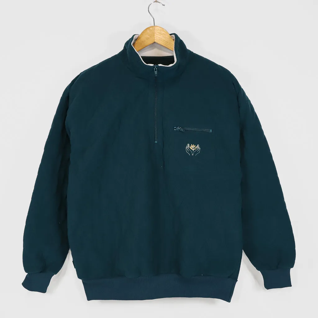 Magenta Skateboards - Handplant Quarter Zip Sweatshirt - Petrol Blue