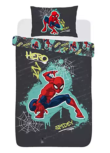 Marvel Spiderman Hero Reversible Single Duvet Cover Set | Kaleidoscope