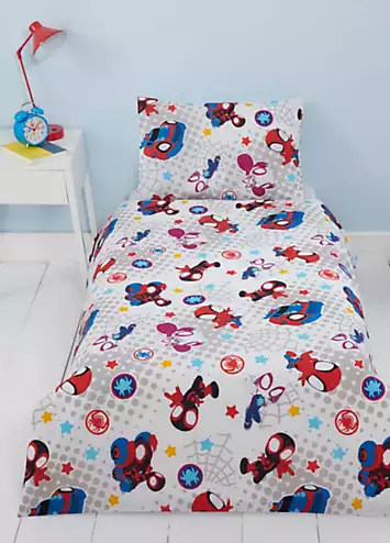 Marvel Spiderman Spidey & His Amazing Friends Reversible Junior Duvet Cover Set | Kaleidoscope