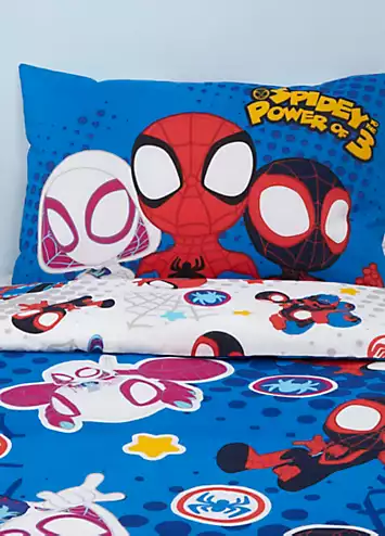 Marvel Spiderman Spidey & His Amazing Friends Reversible Junior Duvet Cover Set | Kaleidoscope