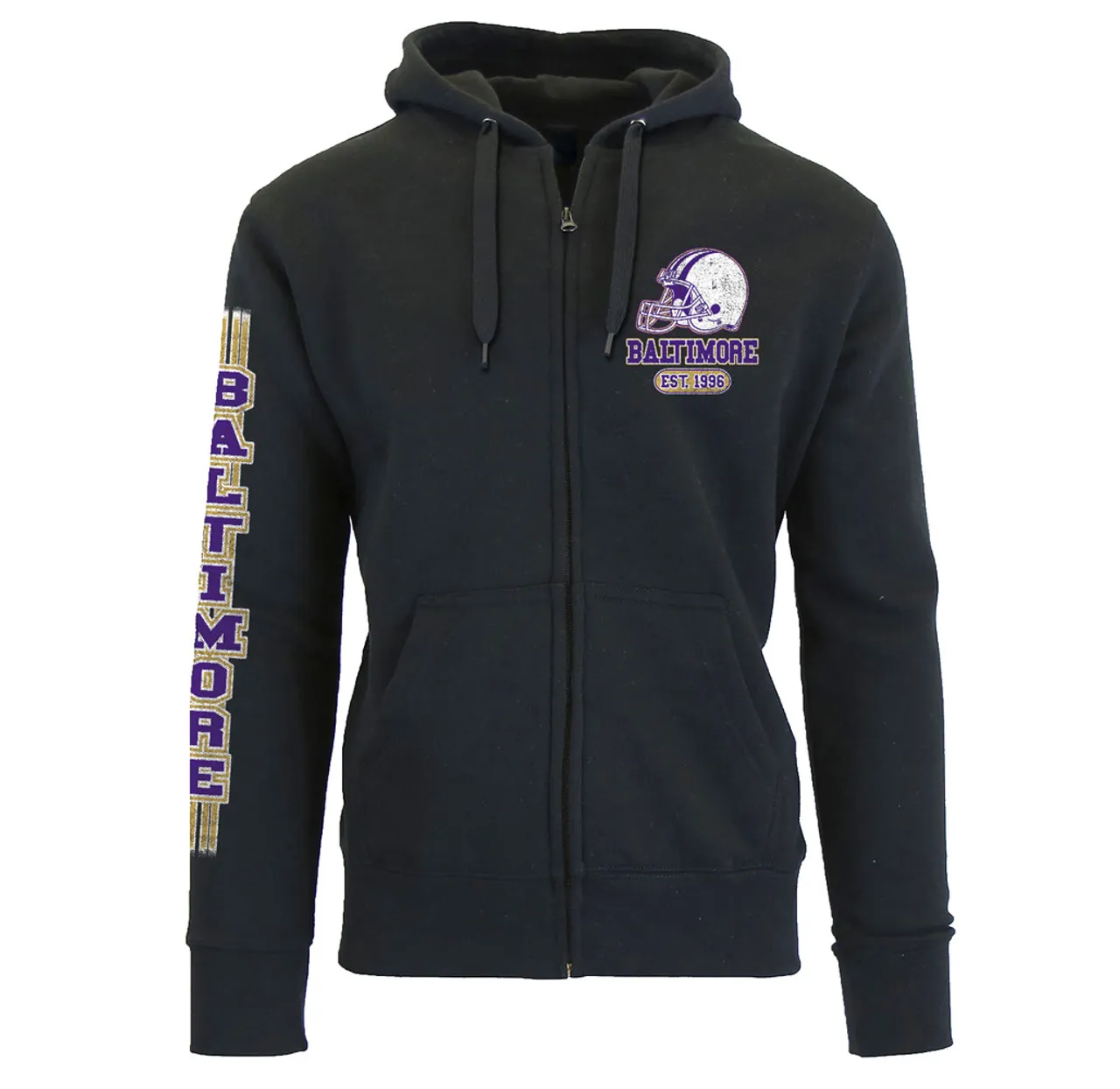 Men's Game Day Football Zip Up Hoodie