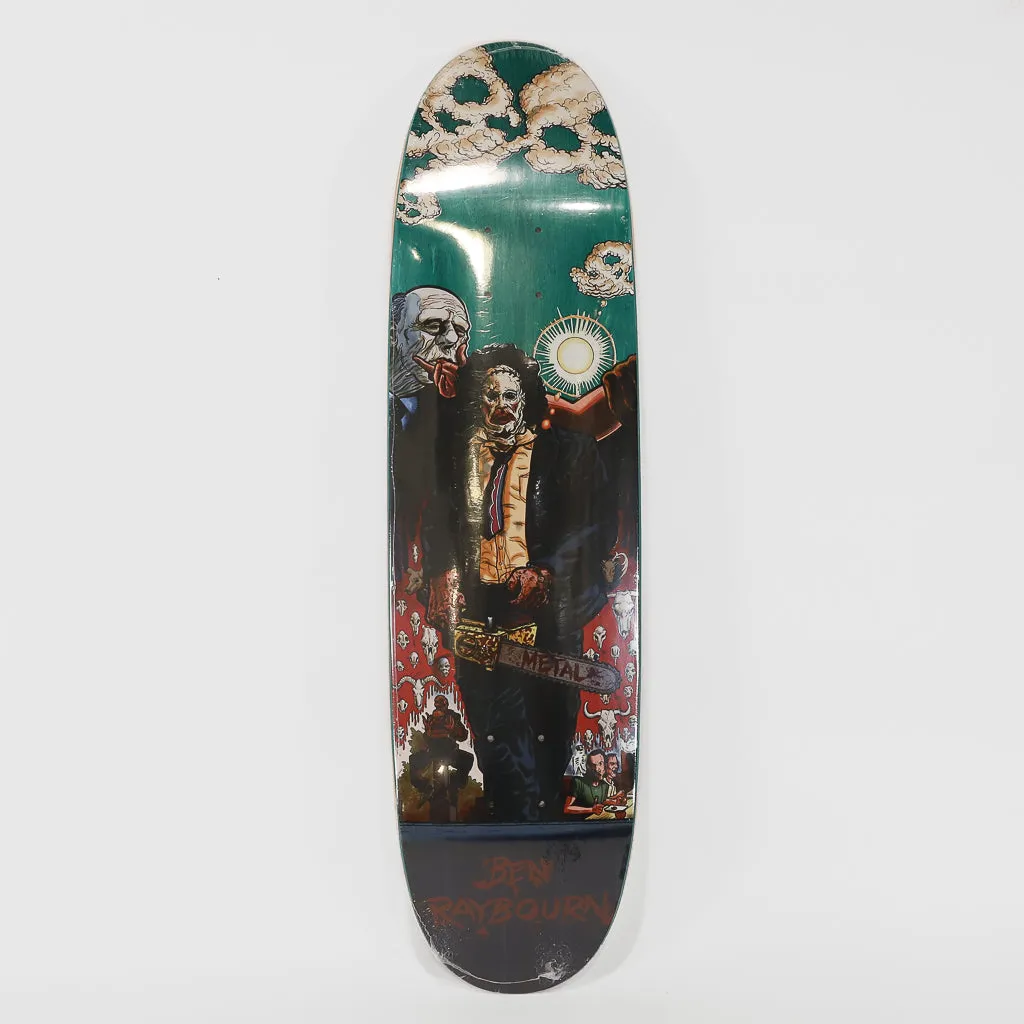 Metal Skateboards - 8.25 Egg Shape Ben Raybourn Chainsaw Skateboard Deck