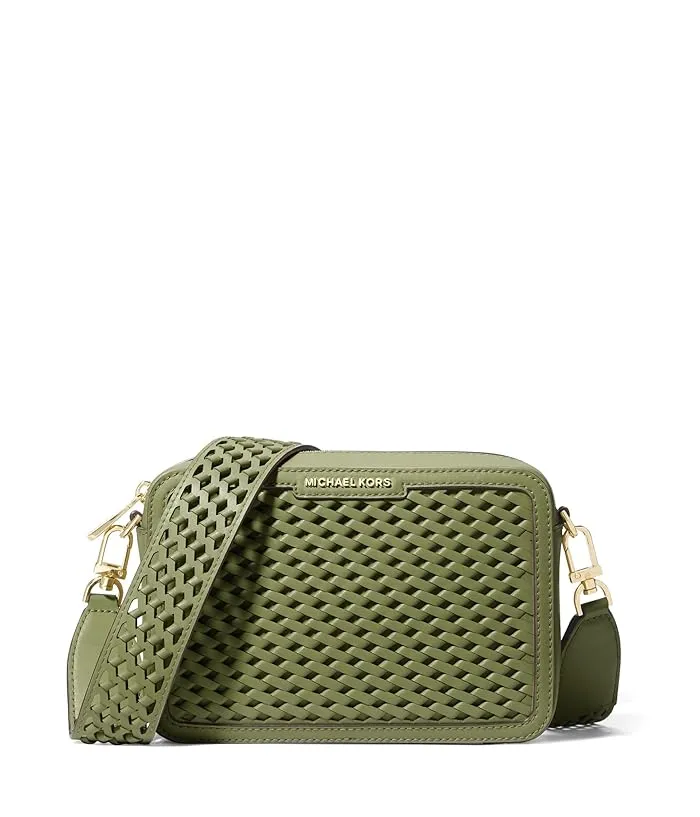 MICHAEL Michael Kors Jet Set Medium Camera Bag Woven Strap