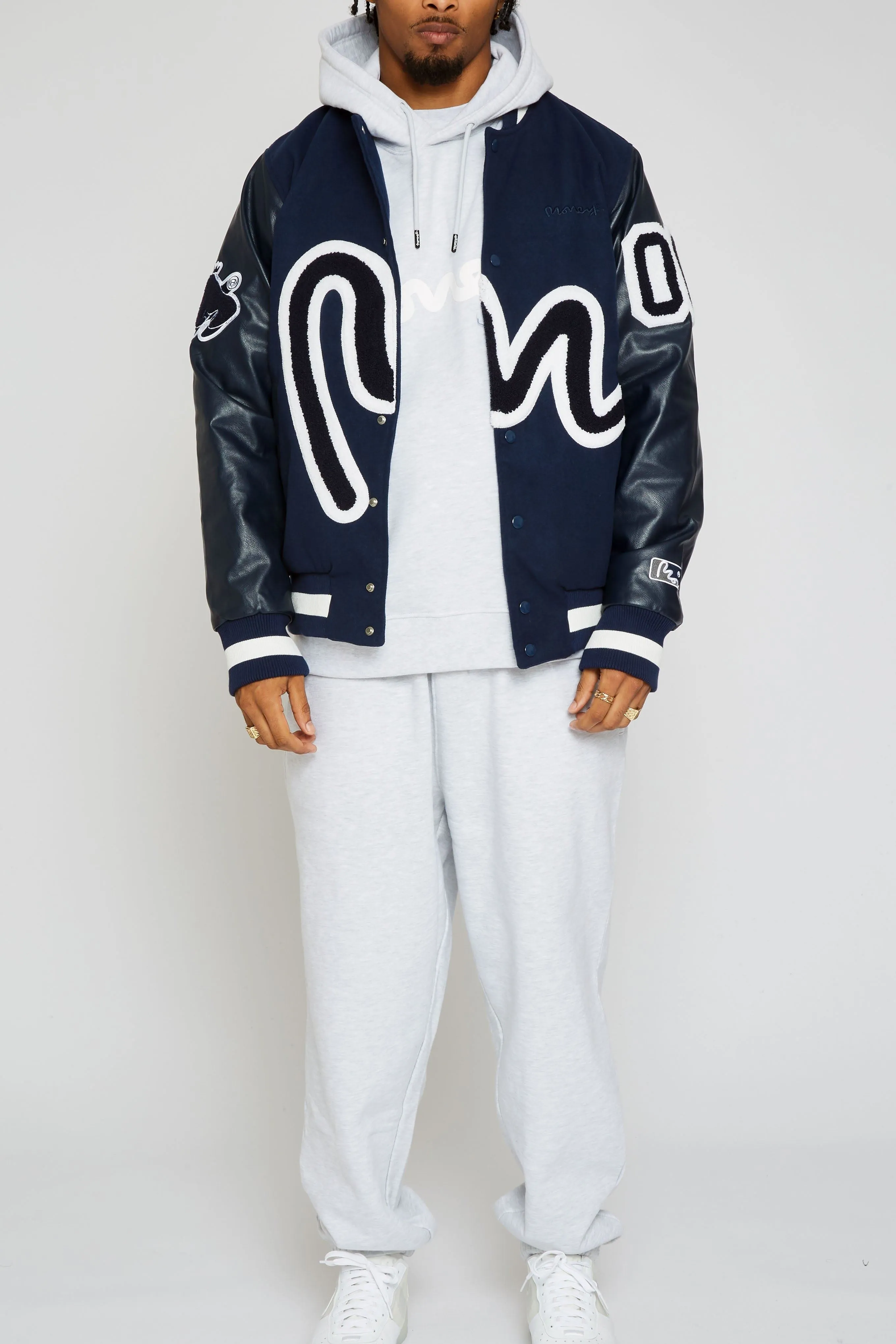 Money Varsity Jacket Navy