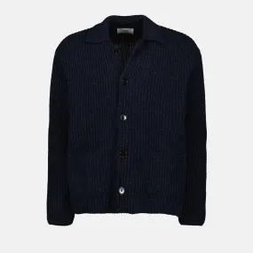 Navy Blue Knit Cardigan