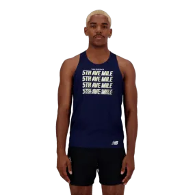 New Balance Men's 5th Ave Mile Printed Singlet