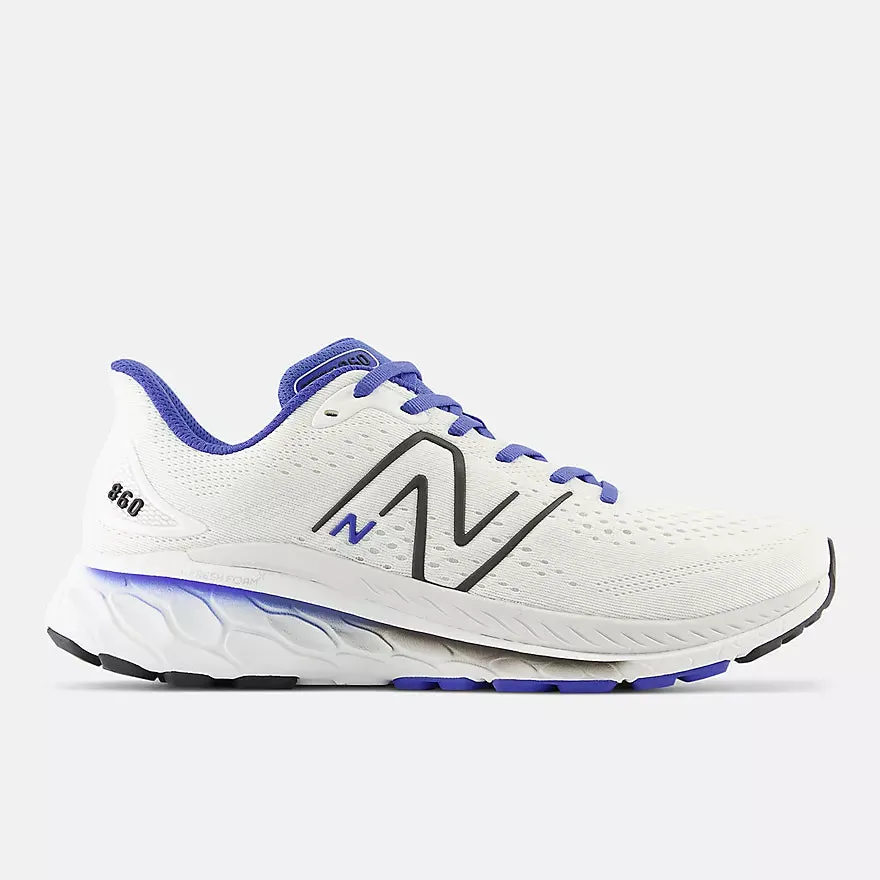 New Balance Men’s Fresh Foam X M860F13 White Marine Blue