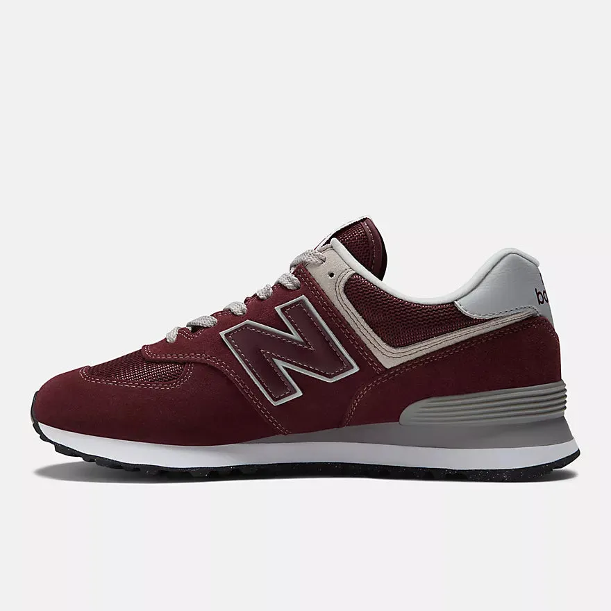 New Balance Men’s ML574EVM Burgundy White