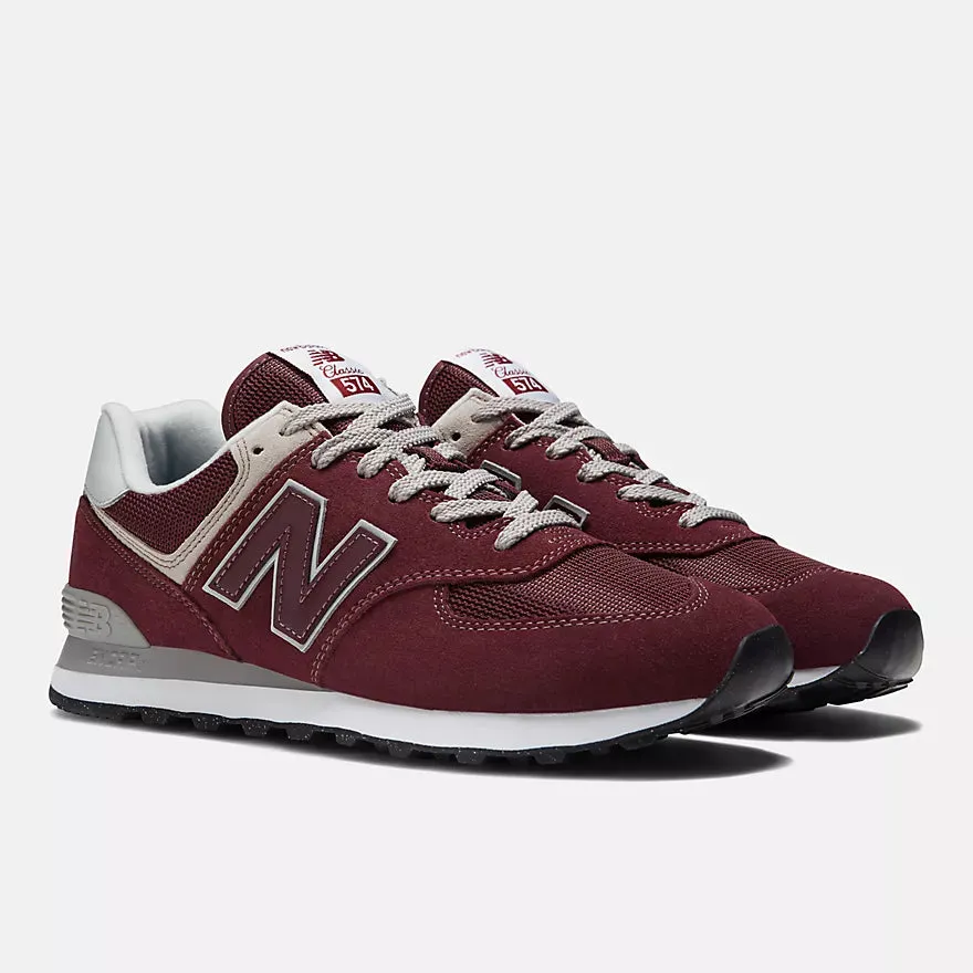 New Balance Men’s ML574EVM Burgundy White