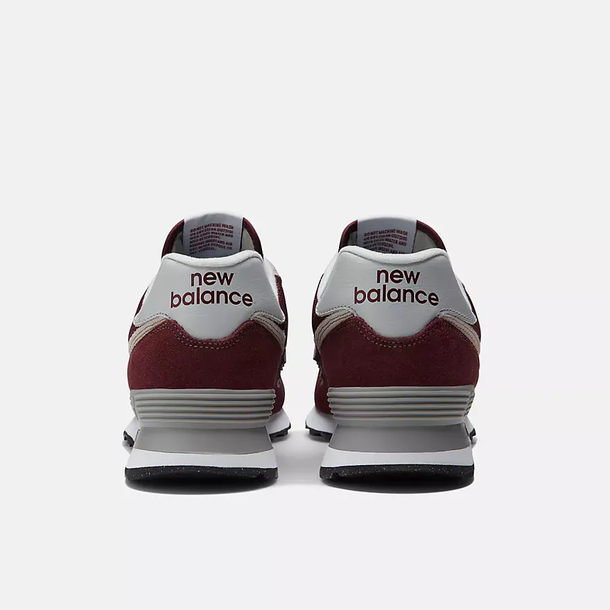 New Balance Men’s ML574EVM Burgundy White