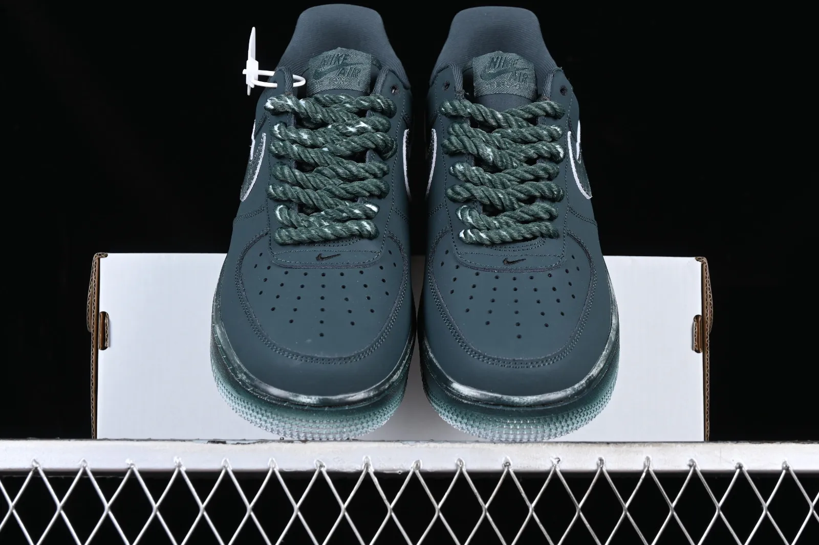 Nike Air Force 1 07 Low Dark Green White 315122-222