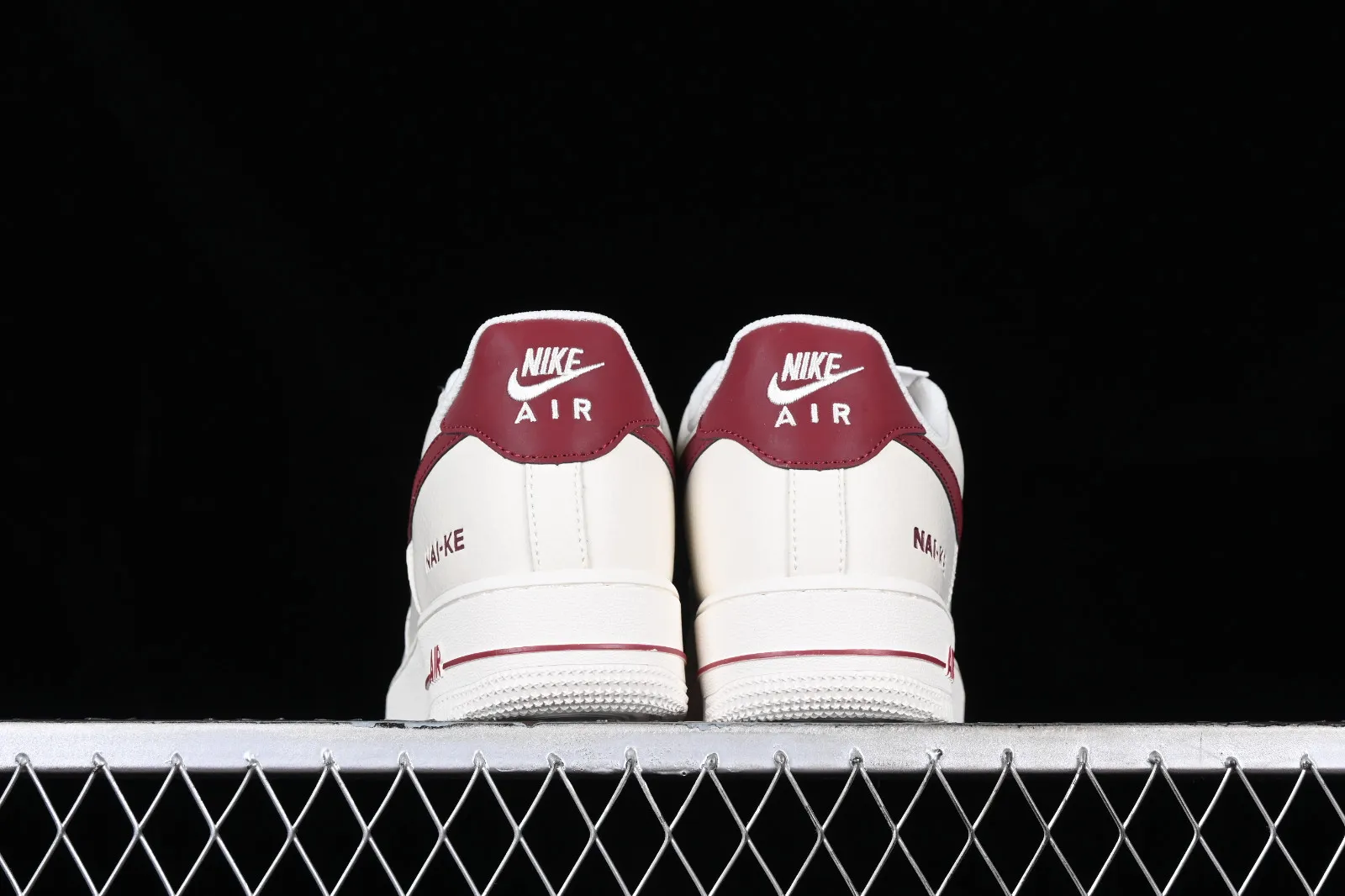 Nike Air Force 1 07 Low NAI-KE Off White Dark Red NK0621-911