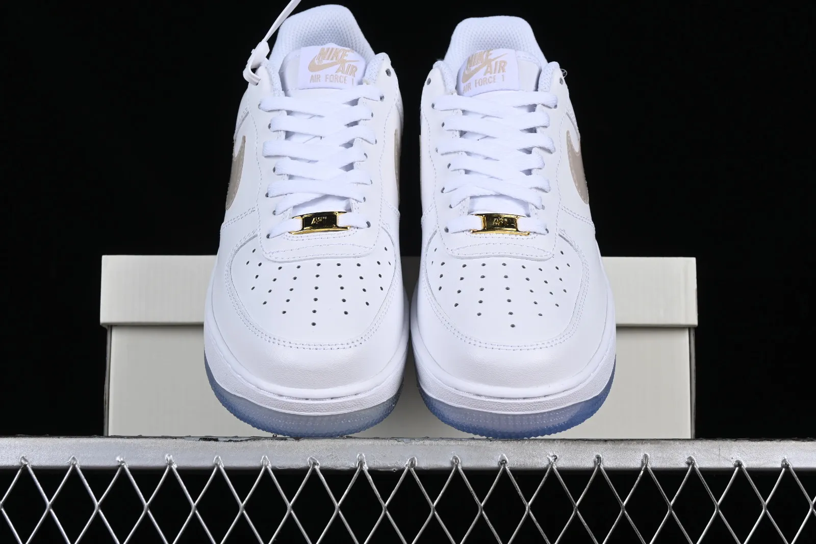 Nike Air Force 1 07 Low White Gold Blue CO3363-368