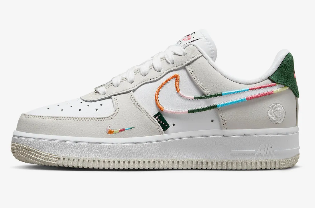 Nike Air Force 1 Low All Petals United White Fir Adobe Bright Mandarin FN8924-111